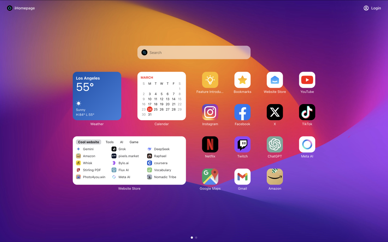 iHomepage chrome谷歌浏览器插件_扩展第2张截图