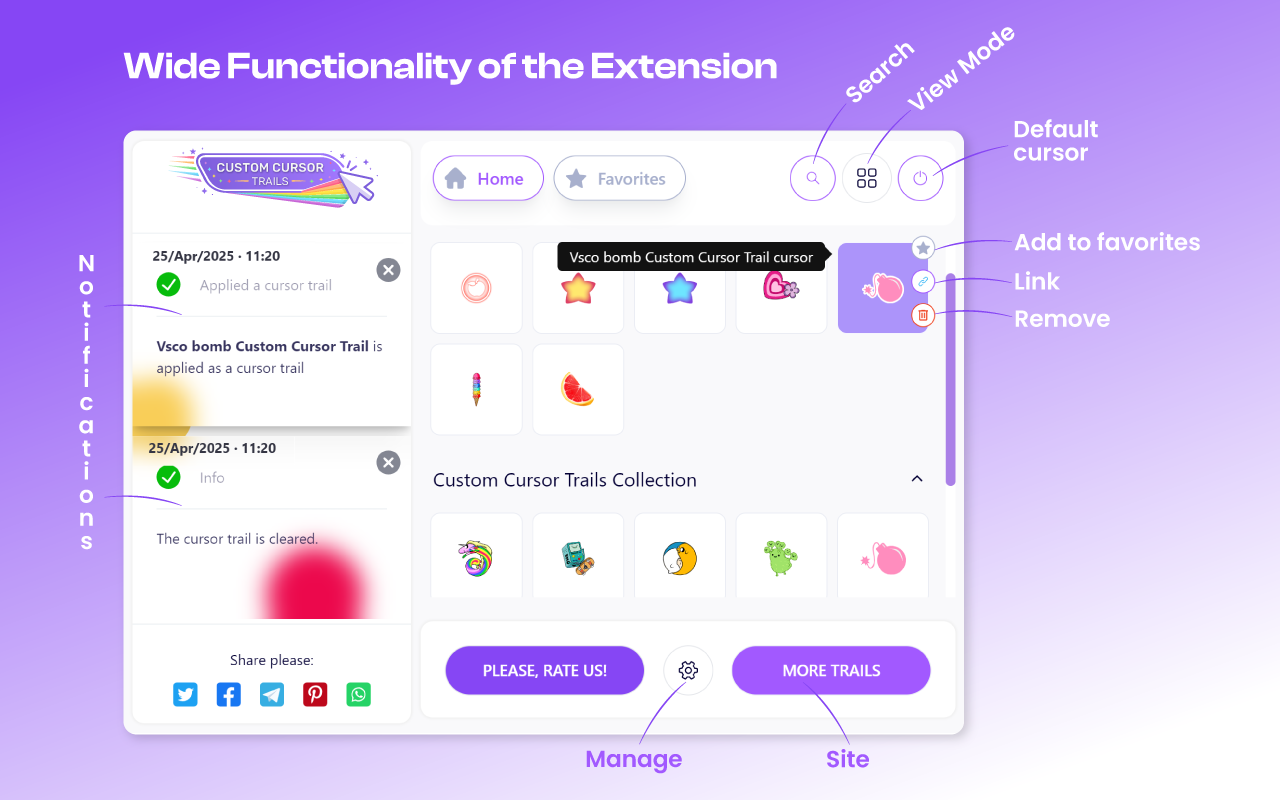 Cursor Trails - Custom Cursor Trails chrome谷歌浏览器插件_扩展第2张截图