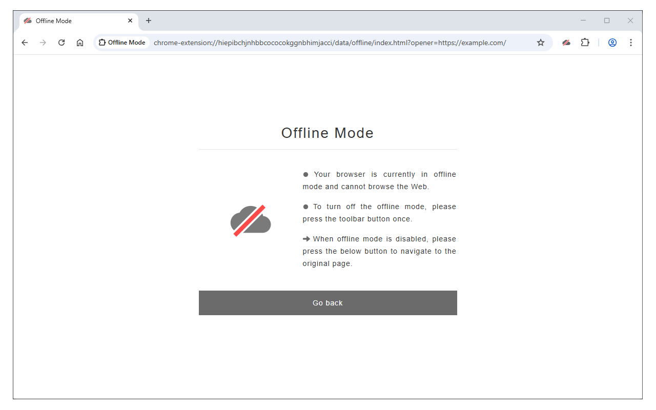 Offline Mode chrome谷歌浏览器插件_扩展第1张截图
