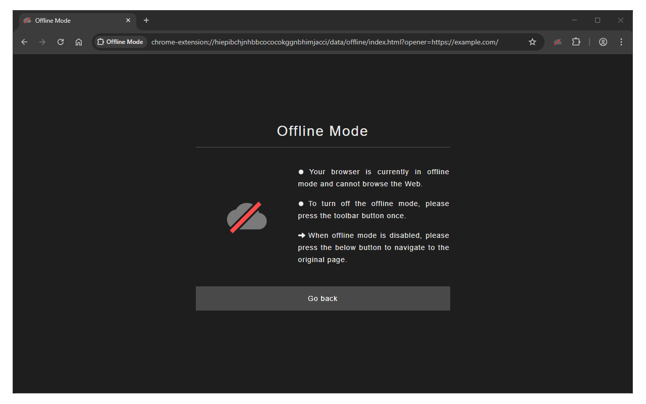 Offline Mode chrome谷歌浏览器插件_扩展第2张截图