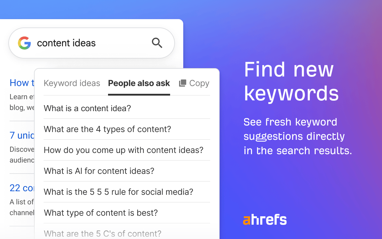 Ahrefs SEO Toolbar chrome谷歌浏览器插件_扩展第3张截图