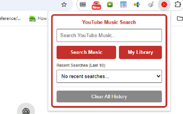 YouTube Music Web Player Search chrome谷歌浏览器插件_扩展第3张截图