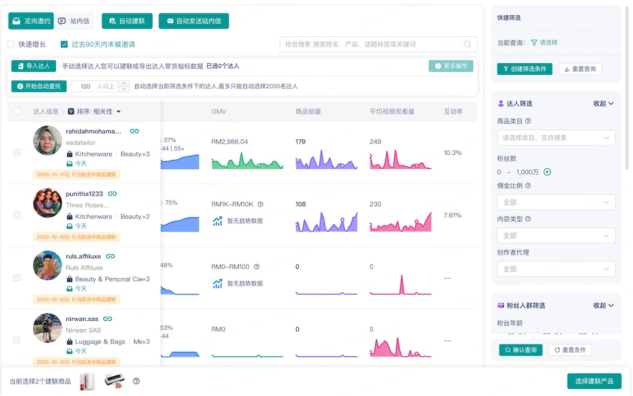 ToolSprite-TikTok达人建联与站内信助手 chrome谷歌浏览器插件_扩展第2张截图