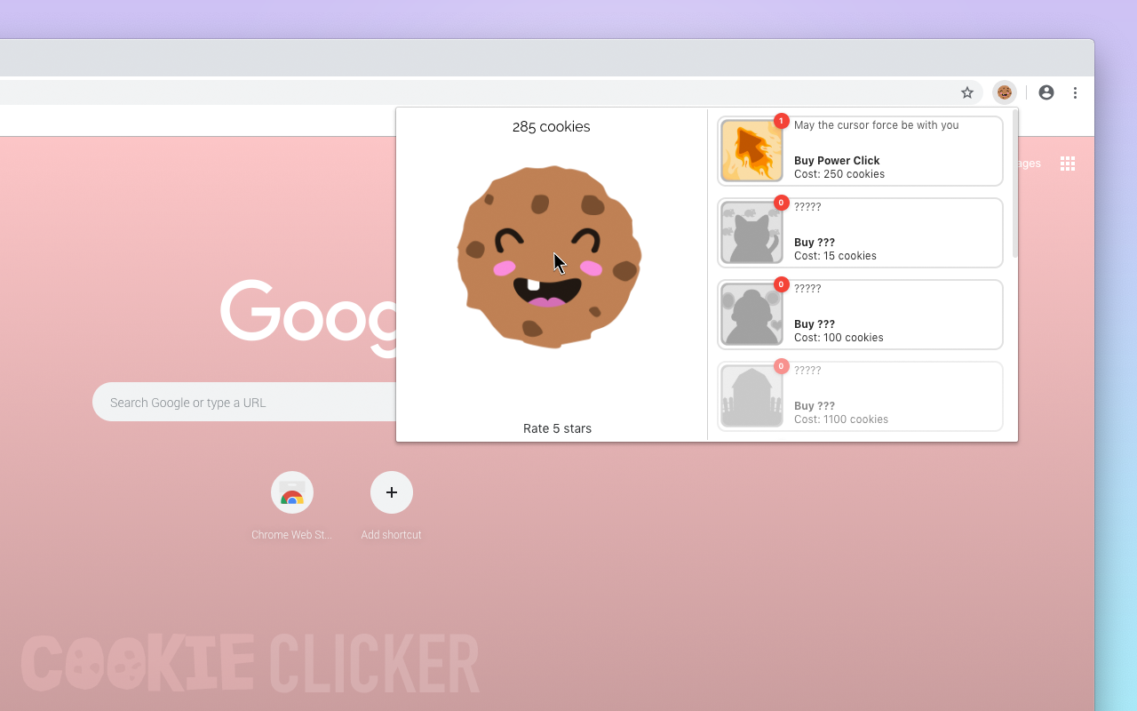 Cookie Clicker - 点击游戏 chrome谷歌浏览器插件_扩展第4张截图