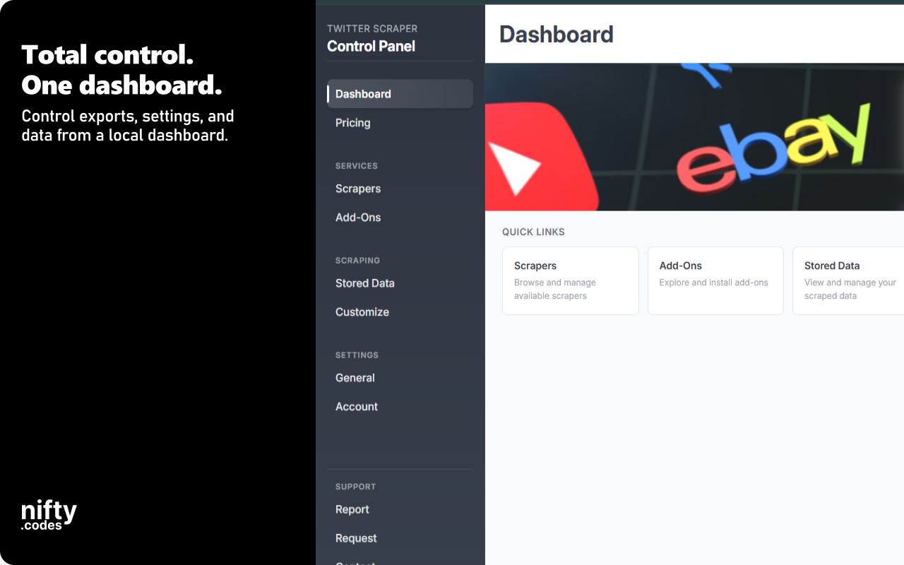 Twitter Scraper: Export Posts, Followers, Users & more chrome谷歌浏览器插件_扩展第2张截图