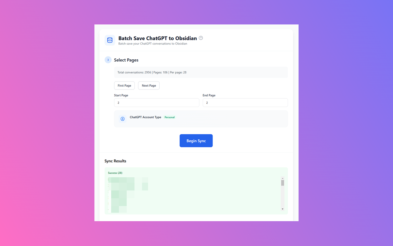 ChatGPT 导出到 Obsidian（Markdown） chrome谷歌浏览器插件_扩展第1张截图