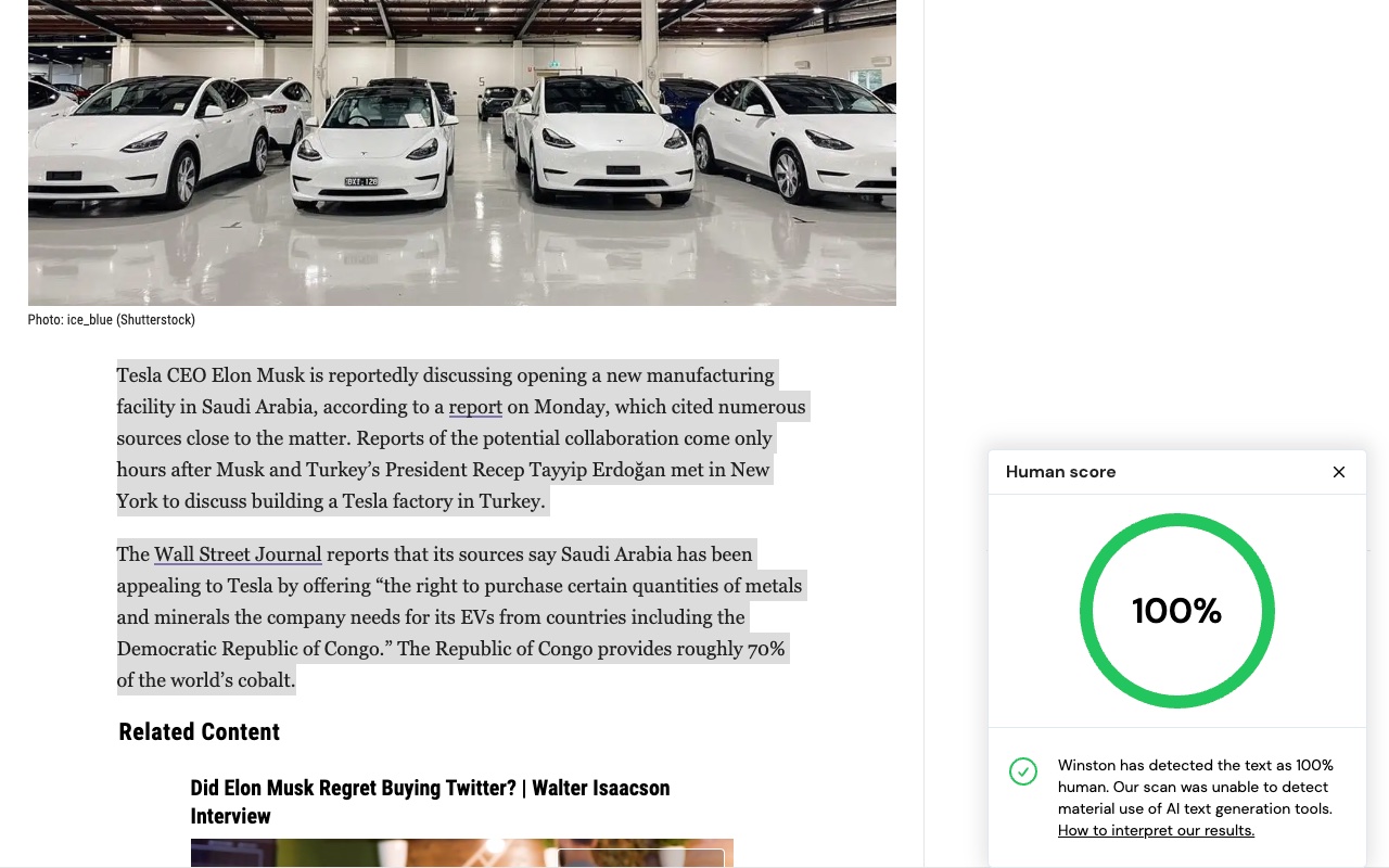 AI Detector for text and images - Winston AI chrome谷歌浏览器插件_扩展第2张截图