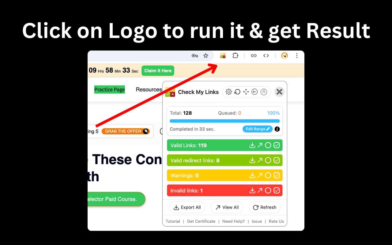 Check My Links chrome谷歌浏览器插件_扩展第4张截图