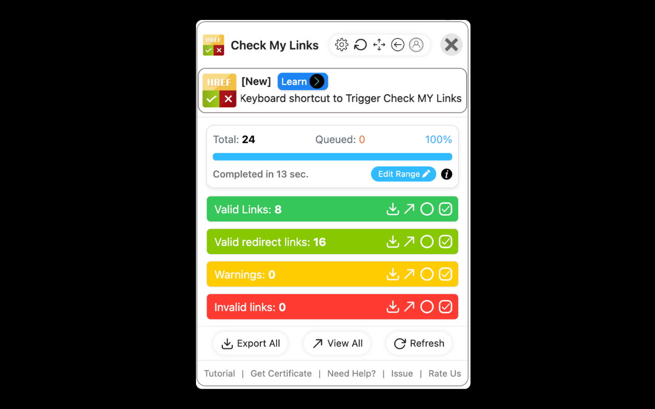 Check My Links chrome谷歌浏览器插件_扩展第5张截图