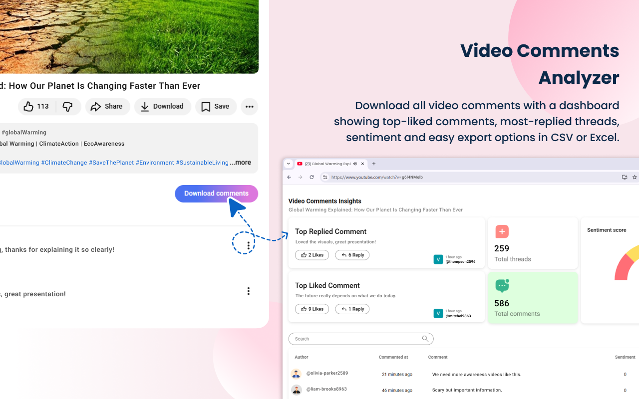 Comment Stack - Save Live Chats for YouTube™ chrome谷歌浏览器插件_扩展第3张截图
