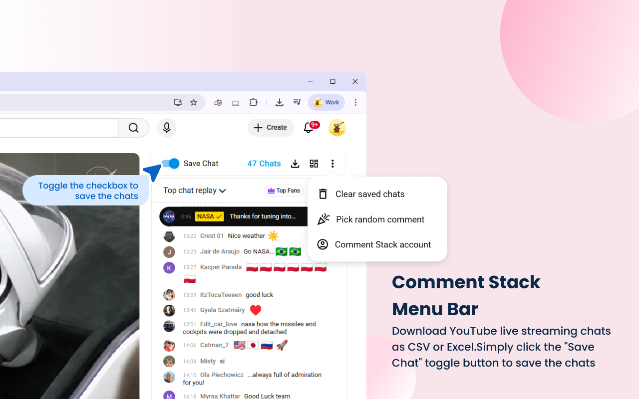 Comment Stack - Save Live Chats for YouTube™ chrome谷歌浏览器插件_扩展第4张截图