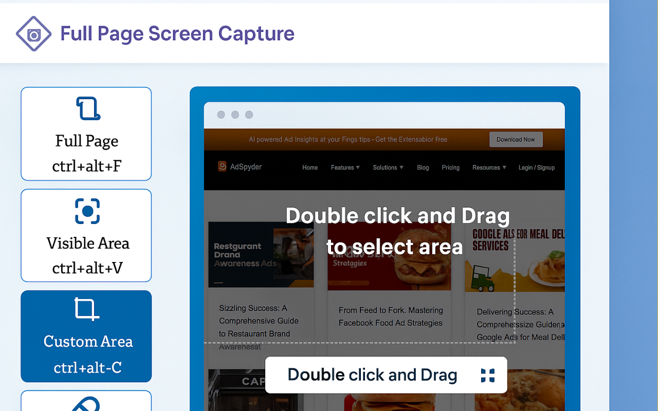 全页屏幕捕获 chrome谷歌浏览器插件_扩展第2张截图