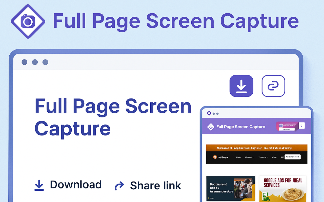全页屏幕捕获 chrome谷歌浏览器插件_扩展第3张截图