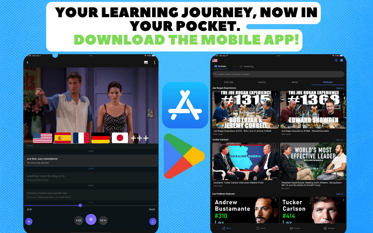 Language Lab 为YouTube, Netflix, HBO, Prime, Disney提供互动字幕 - 免费 chrome谷歌浏览器插件_扩展第4张截图