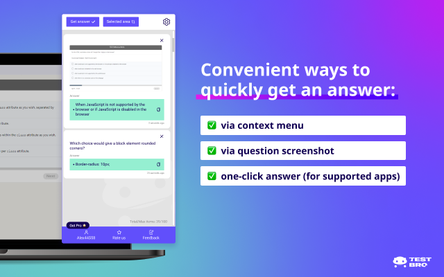 Test Bro - 网页测试助手；在线测验和考试助手 chrome谷歌浏览器插件_扩展第5张截图