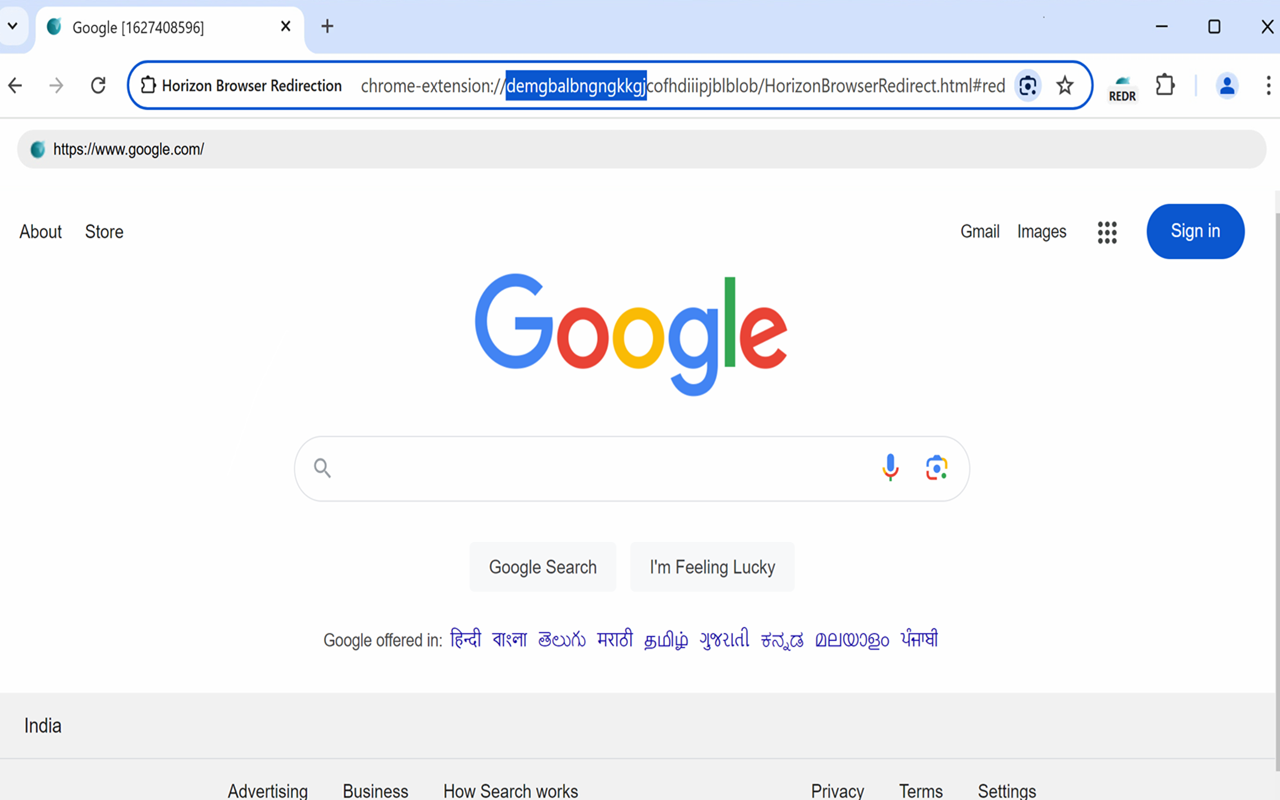 Horizon 浏览器重定向 chrome谷歌浏览器插件_扩展第1张截图