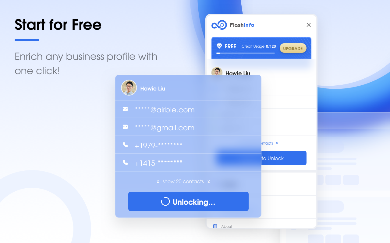 FlashInfo - Business Insights & Contacts chrome谷歌浏览器插件_扩展第2张截图