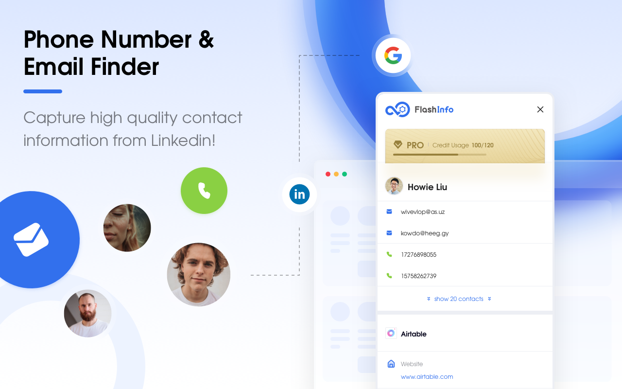 FlashInfo - Business Insights & Contacts chrome谷歌浏览器插件_扩展第3张截图