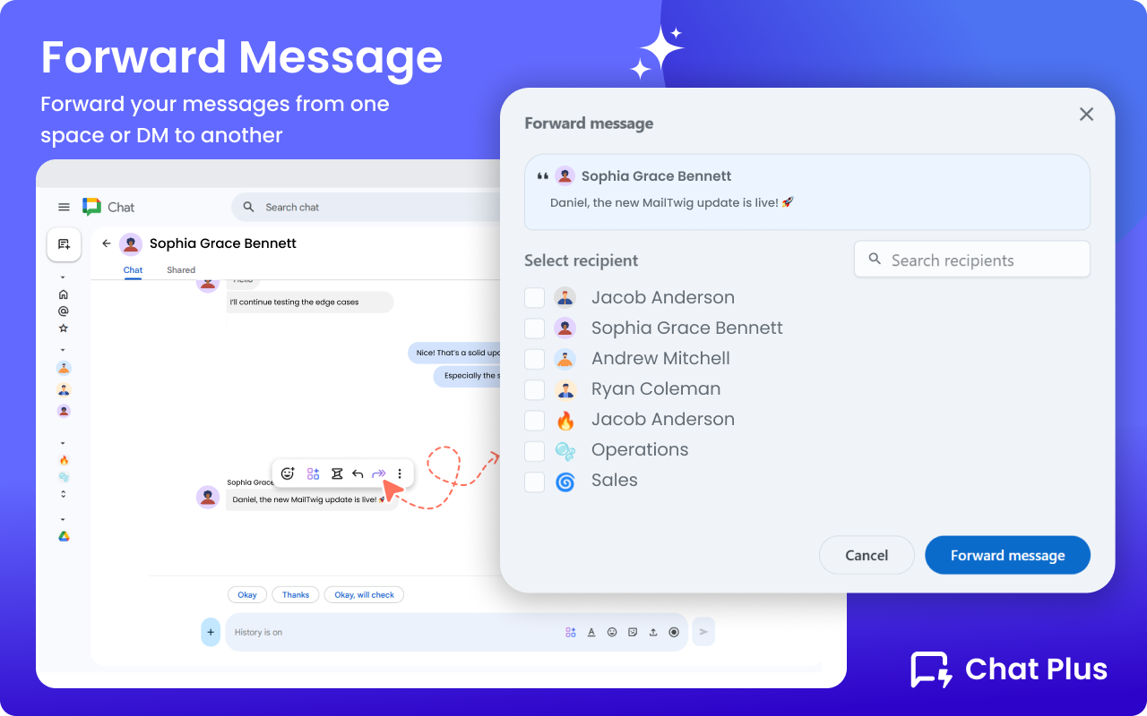 Chat Plus — All-in-One Productivity Suite for Google Chat™ chrome谷歌浏览器插件_扩展第2张截图