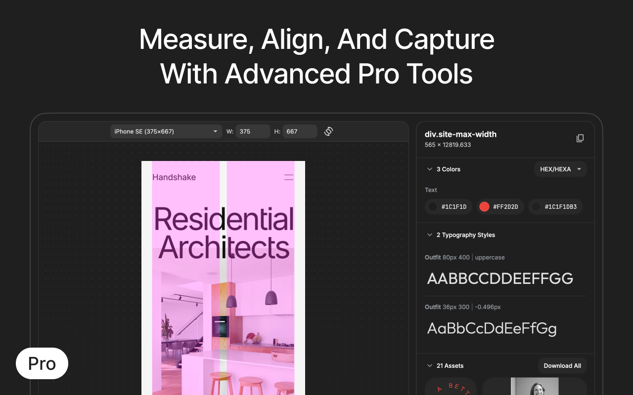 Screen Ruler - Measure The Web chrome谷歌浏览器插件_扩展第2张截图