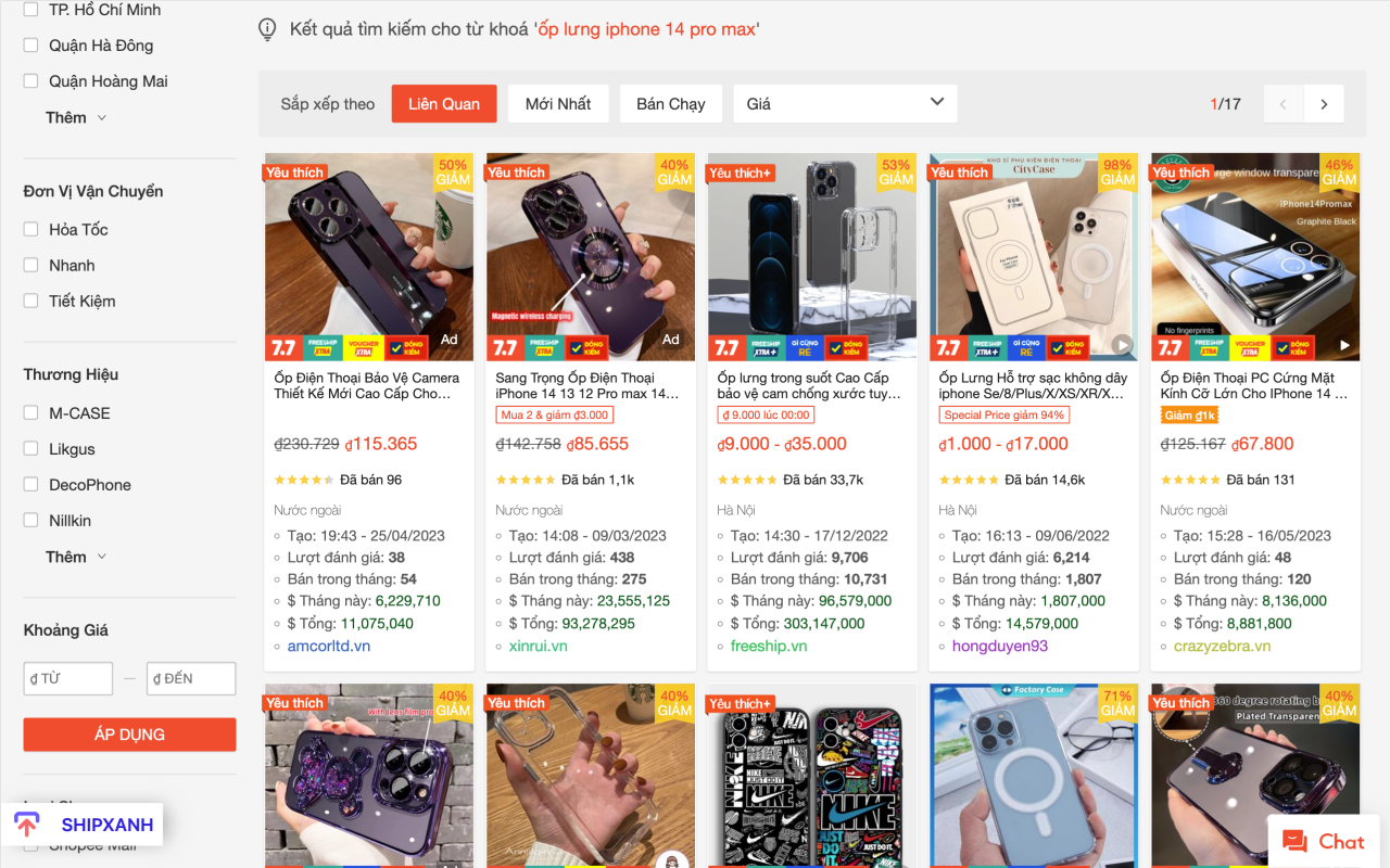 ShipXanh 复制列表、克隆商店、显示电子商务费用、月销售额 chrome谷歌浏览器插件_扩展第3张截图