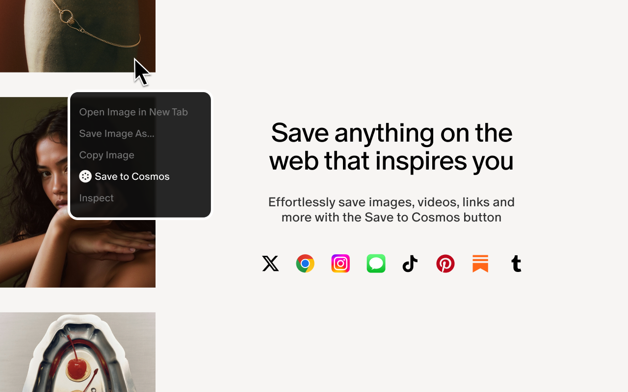 Save to Cosmos chrome谷歌浏览器插件_扩展第4张截图