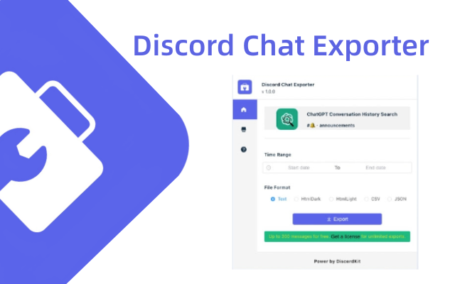 Discord Chat Exporter - DiscordKit chrome谷歌浏览器插件_扩展第1张截图