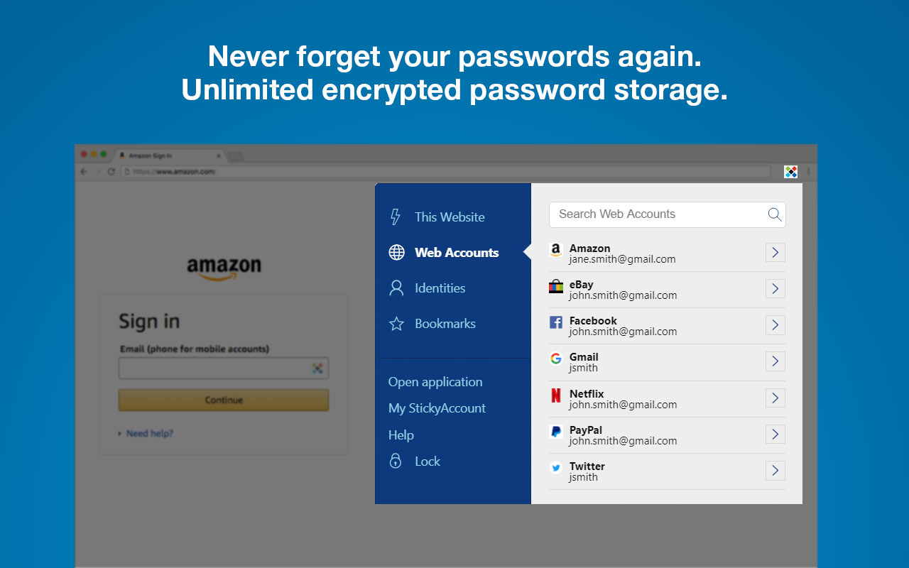 Sticky Password manager & safe chrome谷歌浏览器插件_扩展第3张截图