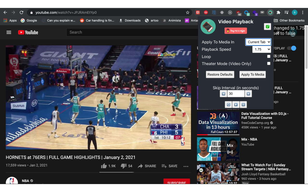 Video Playback Extension chrome谷歌浏览器插件_扩展第2张截图