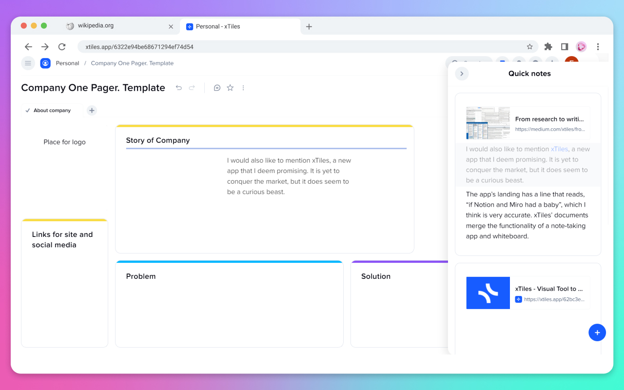 xTiles Web Clipper chrome谷歌浏览器插件_扩展第2张截图