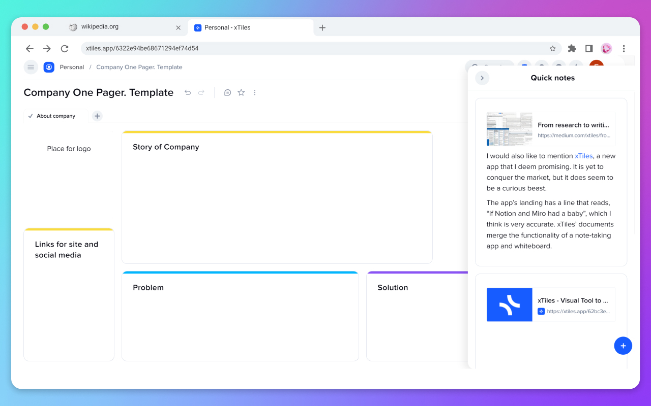 xTiles Web Clipper chrome谷歌浏览器插件_扩展第3张截图