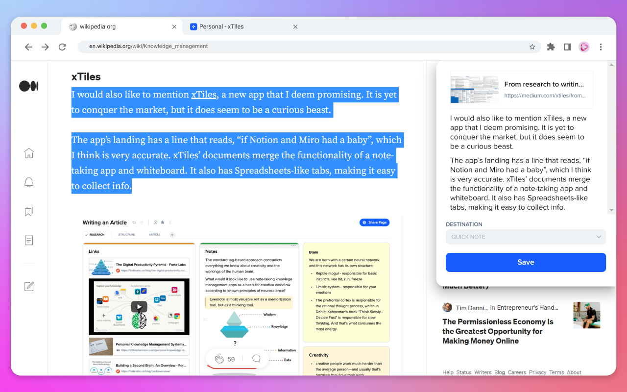 xTiles Web Clipper chrome谷歌浏览器插件_扩展第4张截图