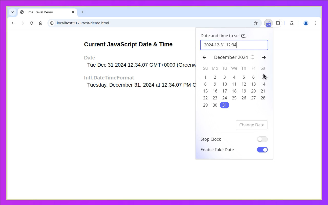 Time Travel chrome谷歌浏览器插件_扩展第2张截图