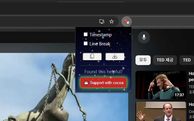 YouTube Script Extractor chrome谷歌浏览器插件_扩展第2张截图