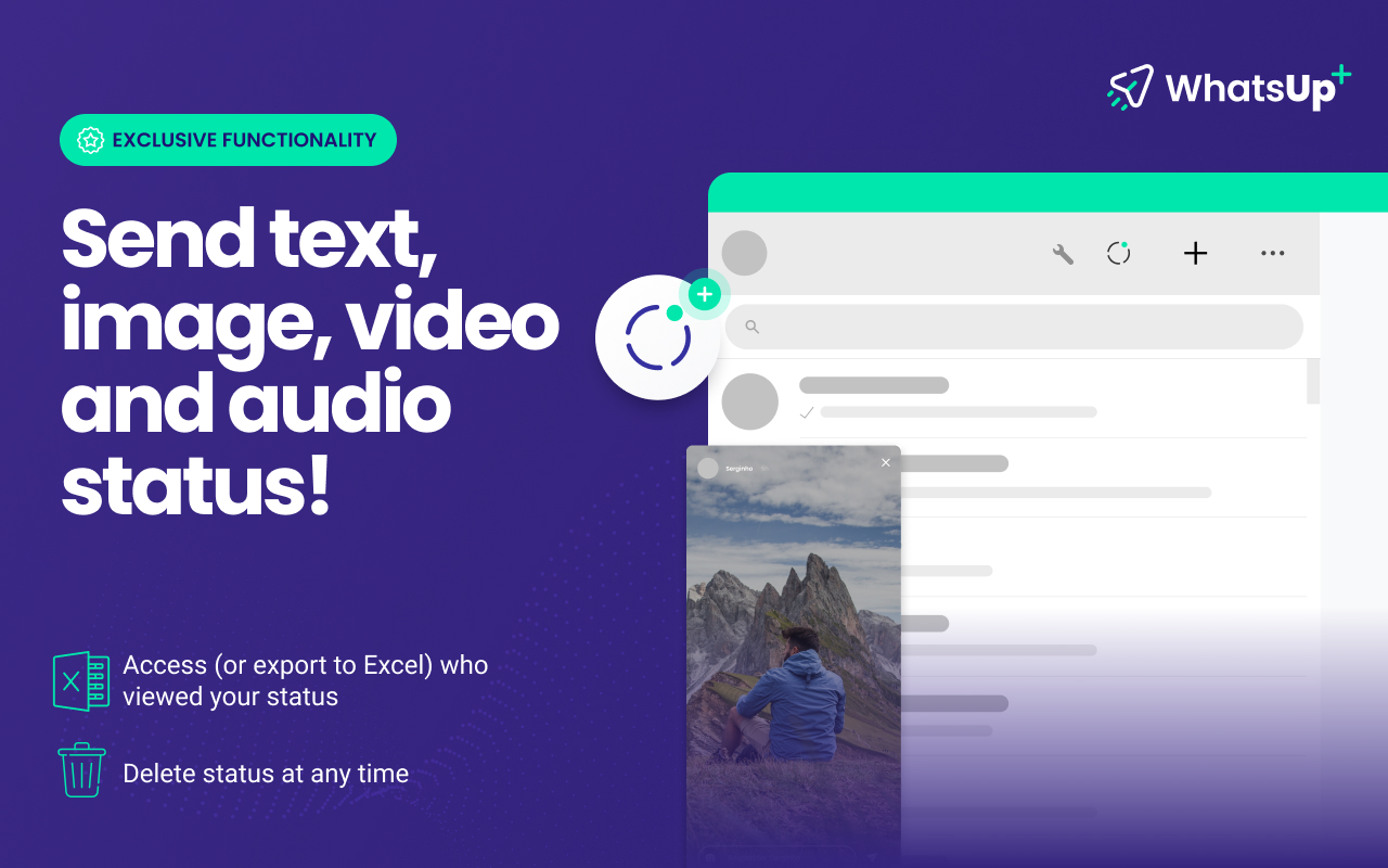 WhatsUp+ for WhatsApp™ Web chrome谷歌浏览器插件_扩展第3张截图