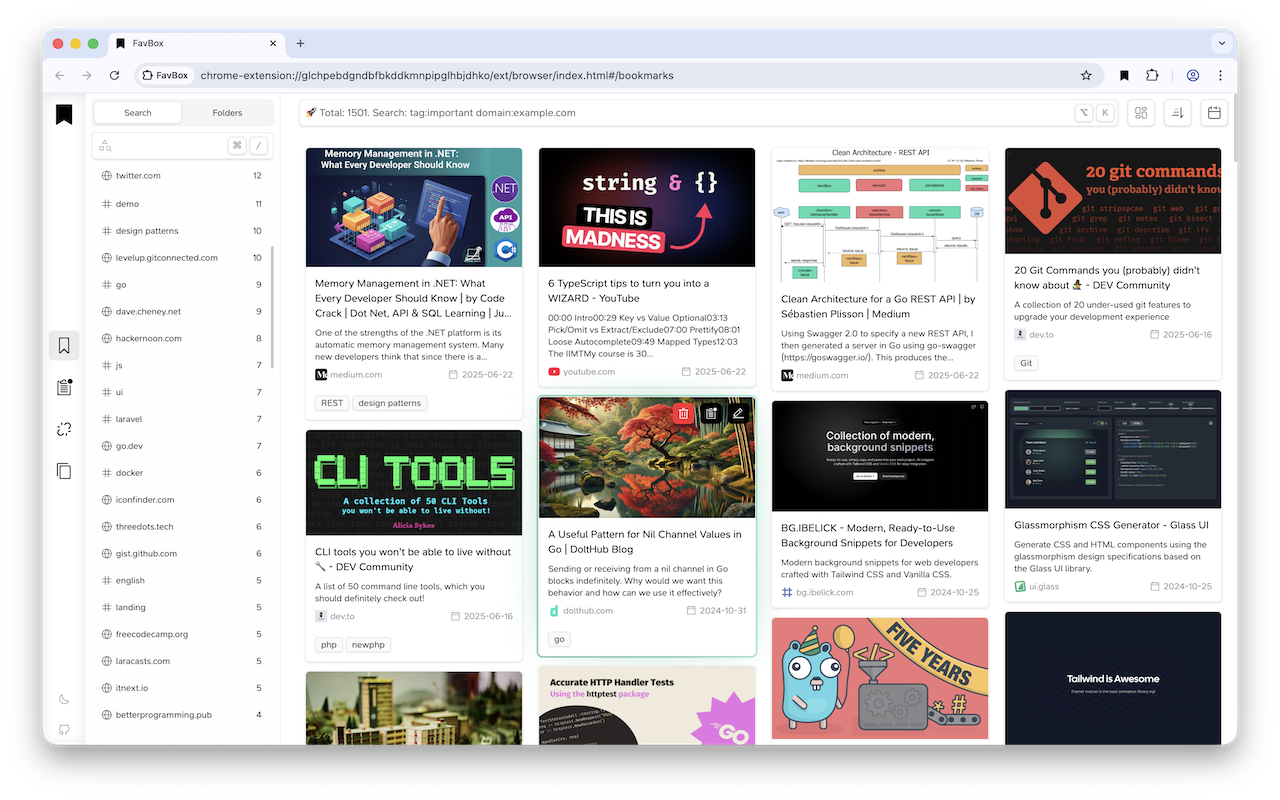 FavBox chrome谷歌浏览器插件_扩展第1张截图