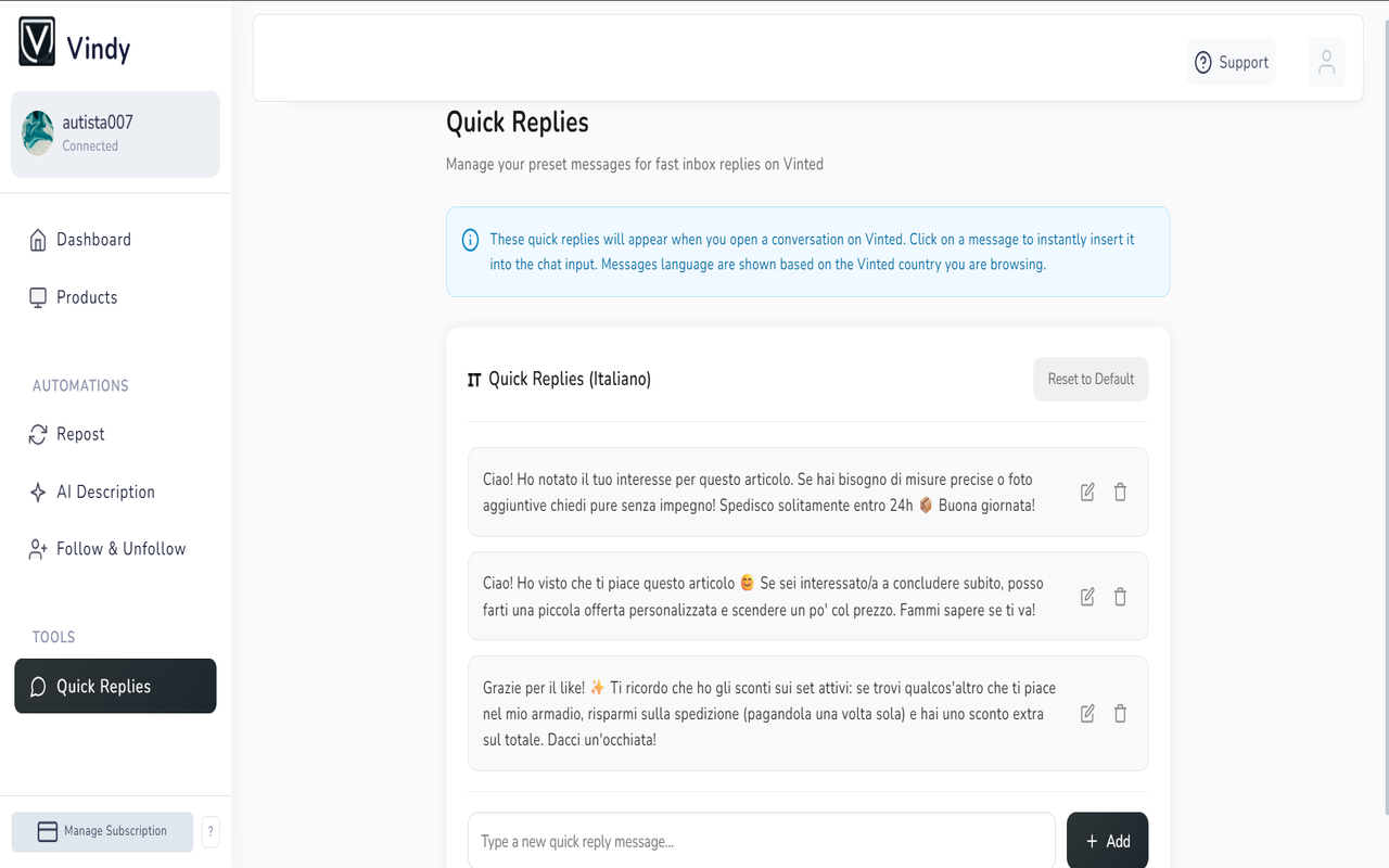 Vindy | Boost Vinted Sales chrome谷歌浏览器插件_扩展第2张截图