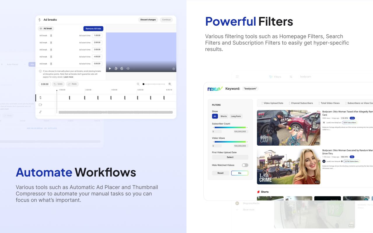Nexlev YouTube Research & Analytics chrome谷歌浏览器插件_扩展第4张截图