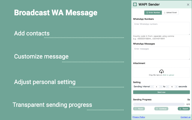WAPI Sender 和 WhatsApp 上的 ChatGPT chrome谷歌浏览器插件_扩展第2张截图