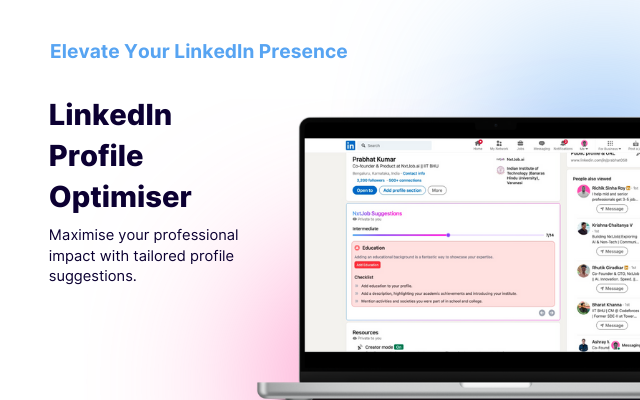 NxtJob AI LinkedIn Optimization & Job Tracker chrome谷歌浏览器插件_扩展第2张截图
