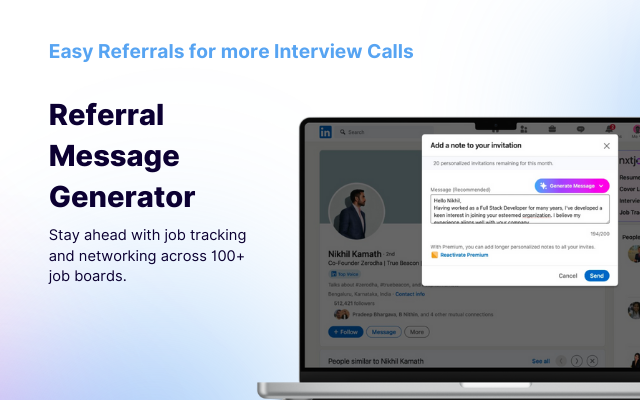 NxtJob AI LinkedIn Optimization & Job Tracker chrome谷歌浏览器插件_扩展第3张截图