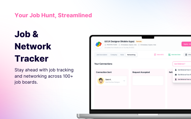 NxtJob AI LinkedIn Optimization & Job Tracker chrome谷歌浏览器插件_扩展第5张截图