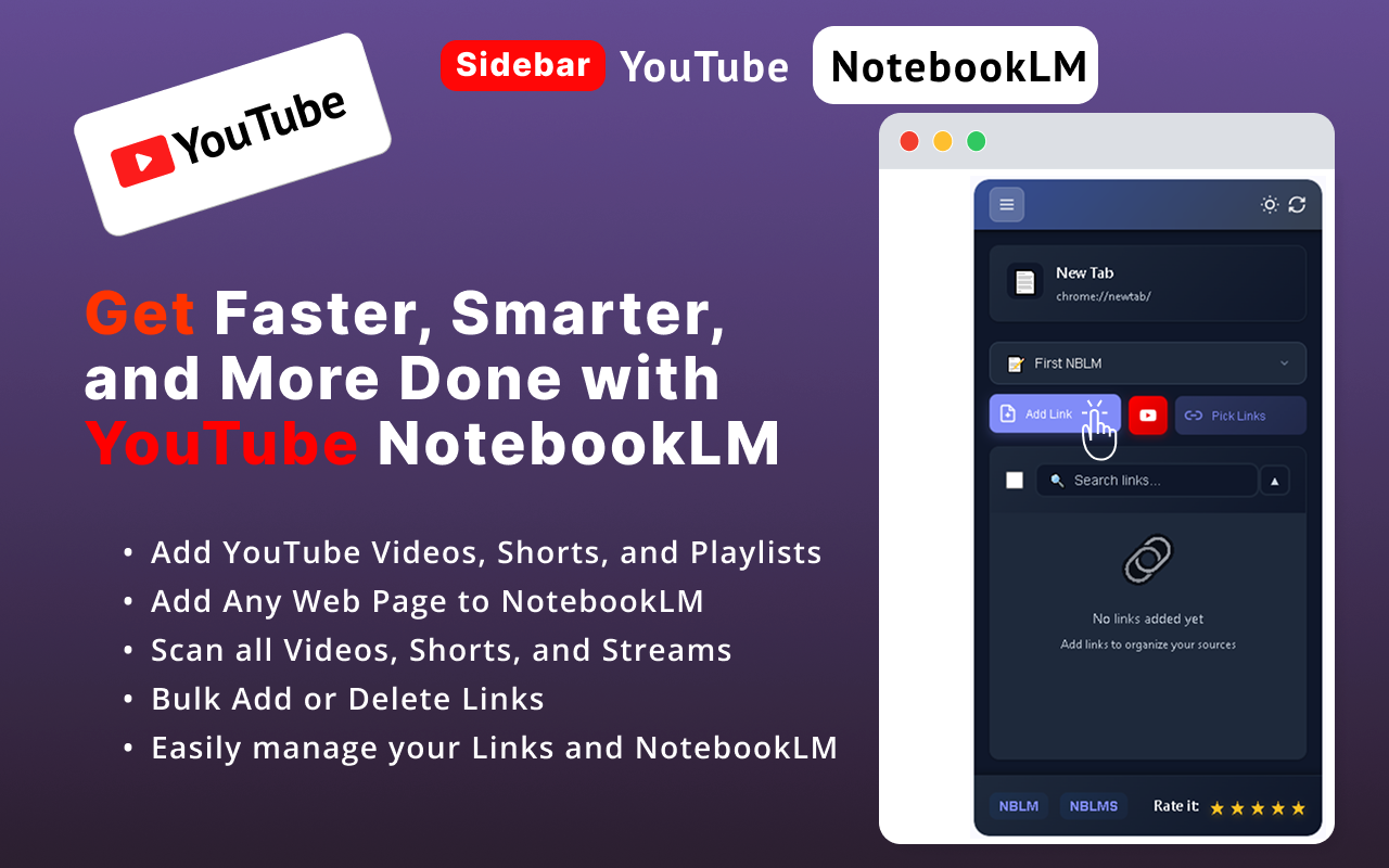 YouTube NotebookLM chrome谷歌浏览器插件_扩展第4张截图