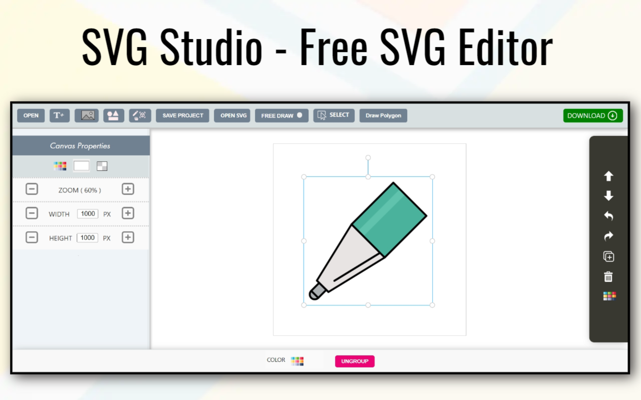 SVG Studio - Free SVG Editor chrome谷歌浏览器插件_扩展第1张截图