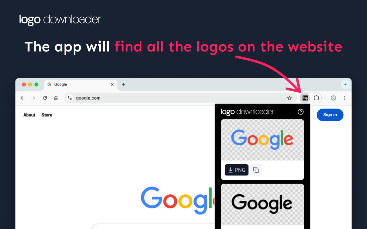 标志下载器 chrome谷歌浏览器插件_扩展第3张截图