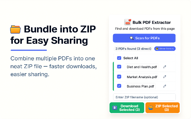 Bulk PDF Extractor chrome谷歌浏览器插件_扩展第4张截图