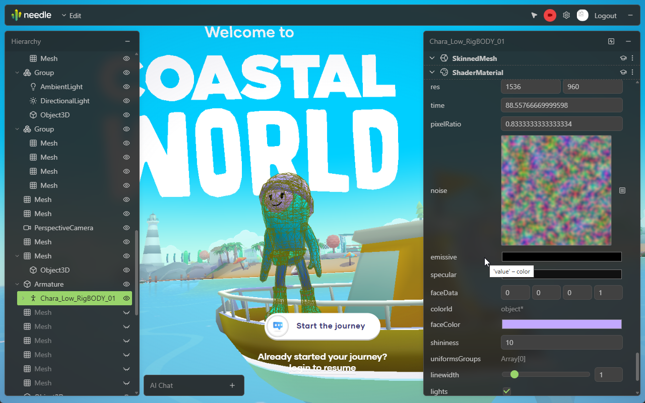 Needle Inspector — DevTools for three.js chrome谷歌浏览器插件_扩展第3张截图