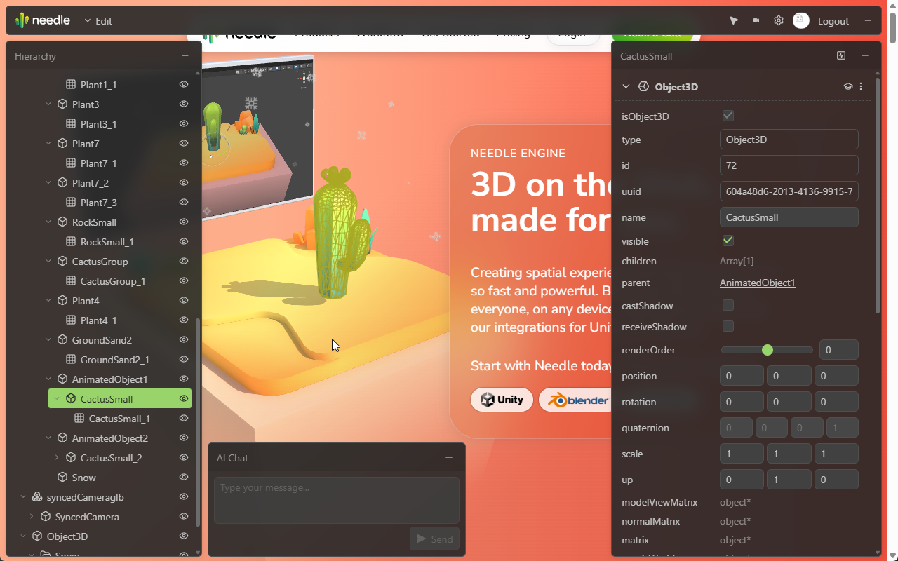 Needle Inspector — DevTools for three.js chrome谷歌浏览器插件_扩展第5张截图