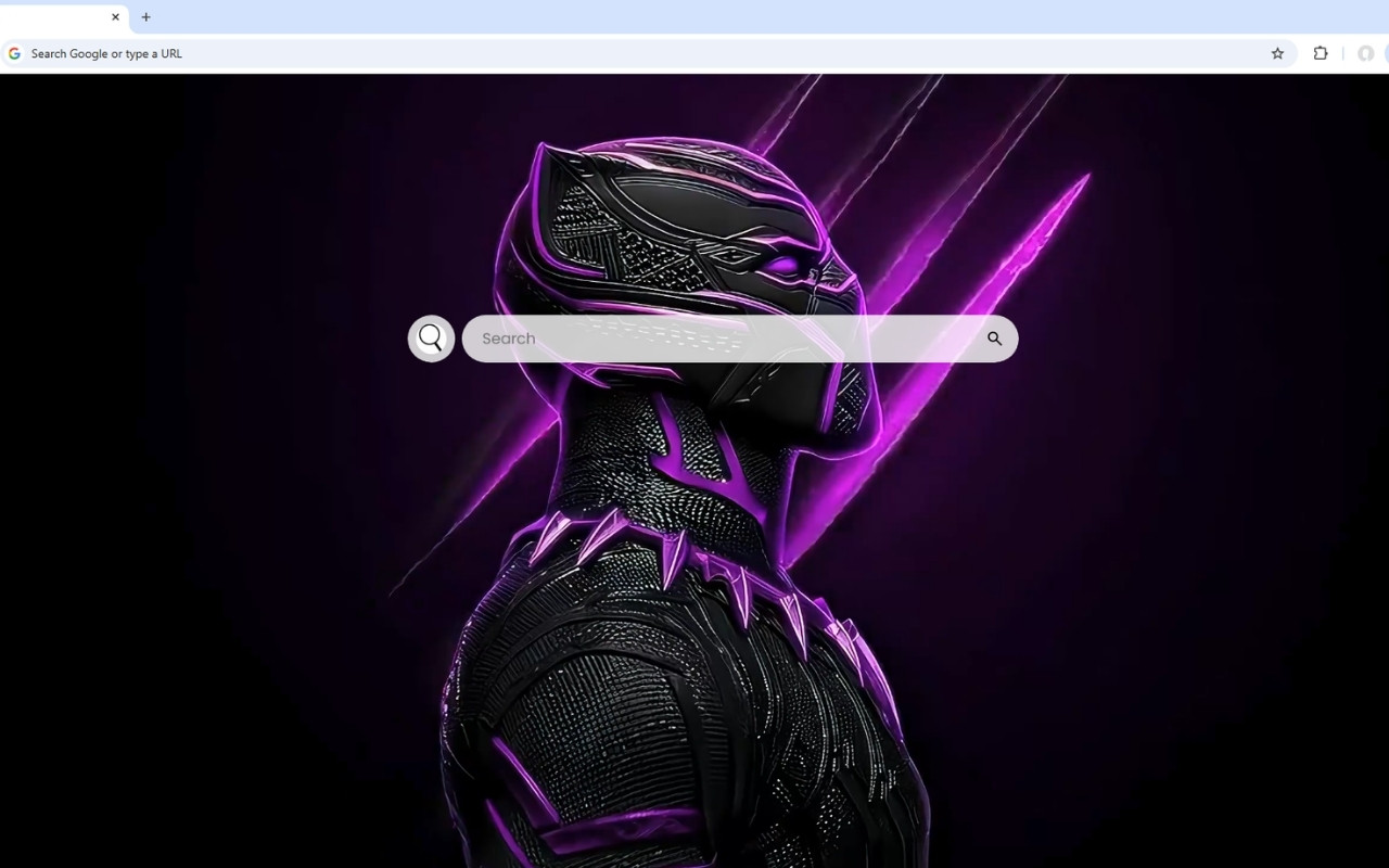 Black Panther Purple Aesthetic Live Wallpaper chrome谷歌浏览器插件_扩展第1张截图