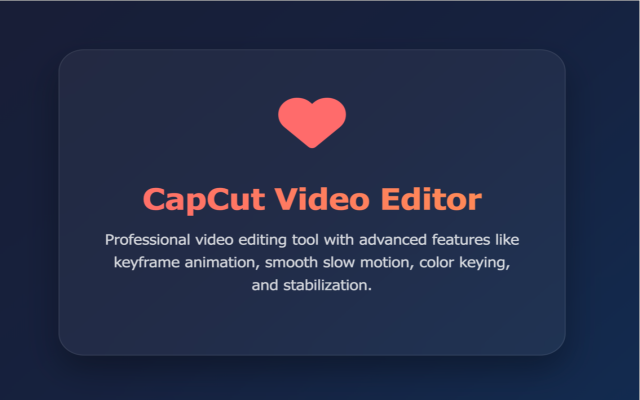 CapCut - easy-to-use Video Editor chrome谷歌浏览器插件_扩展第2张截图
